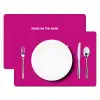 Focus on the good - Roze - wit Placemat vinyl groot -zzsfeer2_Kitchenyeah-website