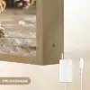 Dennenappels - Kerstsfeer - Bruin - Groen Light Box met batterij (Wandlamp) middel -USP_websiteoplaadbaarNL