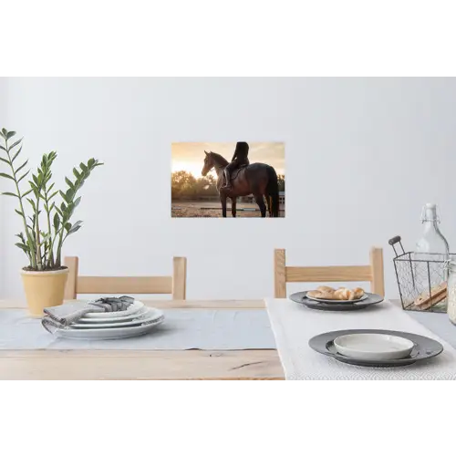 Harmonie - Ruiter - Zon Muursticker klein -eettafel