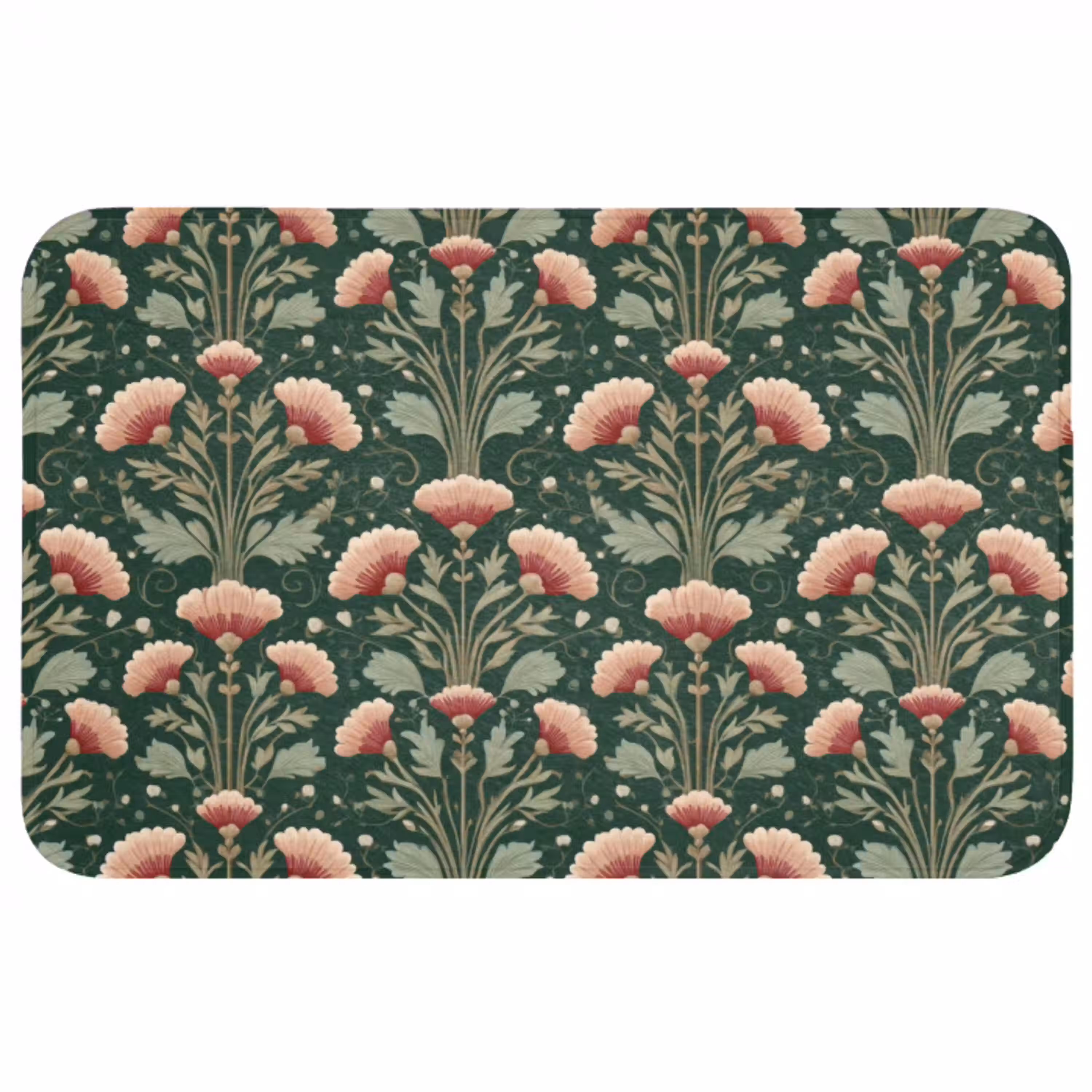 Patroon - Botanisch - Kleurrijk WCmat middel 1009 -3d