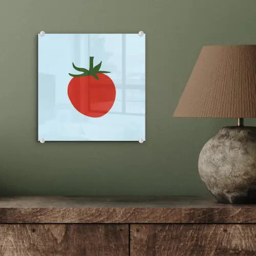 Rood - Tomaat - Groente plexiglas 5mm klein -sfeer3