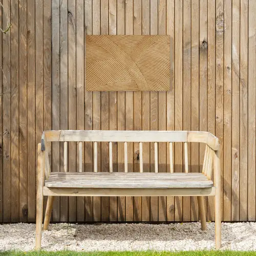 Structuur - Natuur - Kunst - Rotan Tuinposter op houten frame 2 cm dik klein -sfeer4