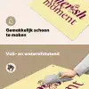 Cherish every moment - Cocktailglas - Geel Inductie beschemer met haakjes klein -ky-schoon-nl