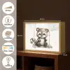 Wasbeer - Dier - Kinderen Light Box met batterij (Wandlamp kind) middel -USP_websiteoverzichtNL