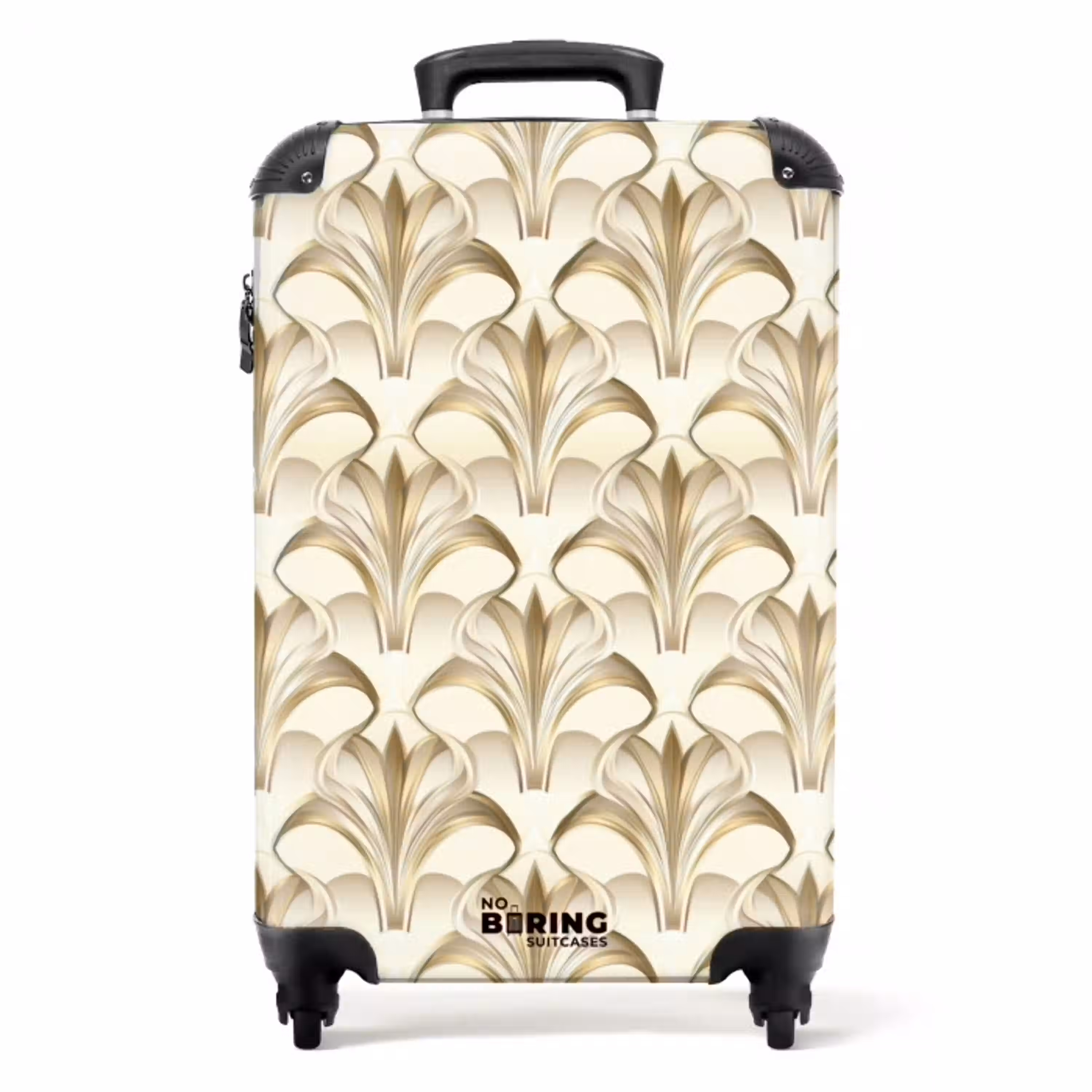 Ornament - Barok - Goud NBS - Handbagage koffer - Volwassenen Unisex middel -productfoto_recht