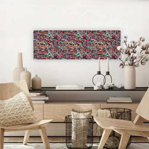 Spat - Abstract - Waterverf - Multi canvas 2cm klein 828 -sfeer6