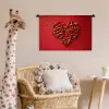 Pepers - Rood - Hart Wandkleed katoen klein -wsfeer5_kind
