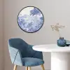 Tropisch - Jungle - Blauw Fotolijst rond zonder passe partout klein -sfeer2