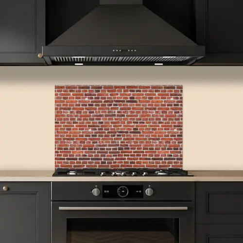 Muur - Bakstenen - Versleten - Voegen keuken achterwand spatscherm klein 900 -sfeer1