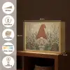 Kerstgnome - Konijntjes - Kleurrijk Light Box met batterij (Wandlamp) middel -USP_websiteoverzichtNL