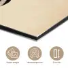Bladeren - Gestreept - Stengel - Beige aluminium wit klein -closeup_NL