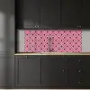 Patroon - Bloemblaadjes - Roze - Blauw keuken achterwand 2 middel 871 -sfeer1