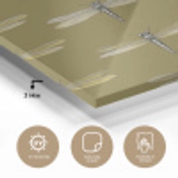 Libellen - Patroon - Groen plexiglas 5mm klein 11 -sfeer2