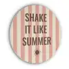Zomer - Quote - Strepen Akoestische PET Vilt - Rond klein -3d