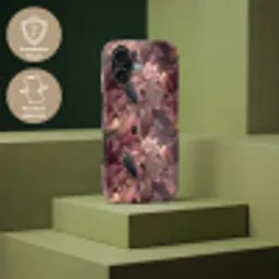 Vogels - Bladeren - Roze Toughcase MagSafe Apple iPhone 17 klein 1017 -USP_PrintM_DE