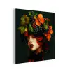 Vrouw - Rood - Groen - Druiven aluminium wit klein -3d