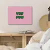 Yes fun - Groen - Roze PET vilt klein -sfeer3