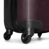 Lederen look bordeaux rood NBS - Handbagage koffer - Volwassenen Unisex middel -wiel