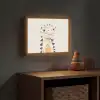 Dinosaurus - Pastel kleuren Light Box met batterij (Wandlamp kind) middel -sfeer5_kind