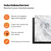 Wervelende - Grijsstructuur - Marmer - Wit Inductie beschermer vinyl 3mm klein 276 -zzzzzzz-td-ups