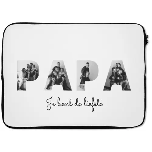 Papa - Lettercollage laptophoes neopreen klein -zkaufland3dotto