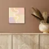 Golvende vormen - Abstract - pastel aluminium wit klein -sfeer4