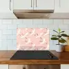 Kraanvogels - Bloesem - Roze keuken achterwand spatscherm klein 900 -sfeer2