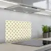 Symmetrisch - Motief - Beige keuken achterwand spatscherm klein 900 -3d_schuin