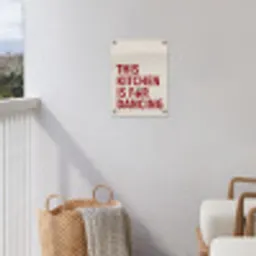 Rood - Quote - Kersen tuinposter los doek klein -sfeer8