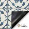 Grafisch - Tegel - Blauw Deurmat klein 898 -antislip_NL