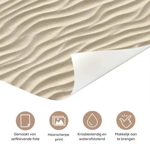 Zand - Golven - Beige deurposter klein 289 -closeup_NL