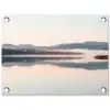 Water - Bomen - Mistlaag tuinposter los doek klein -3d
