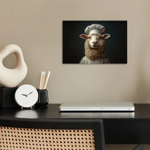 Schaap - Wol - Kok poster papier klein -sfeer1