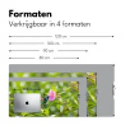 Kolibrie - Bloem - Natuur - Groen Muismat XXL klein -sfeer5