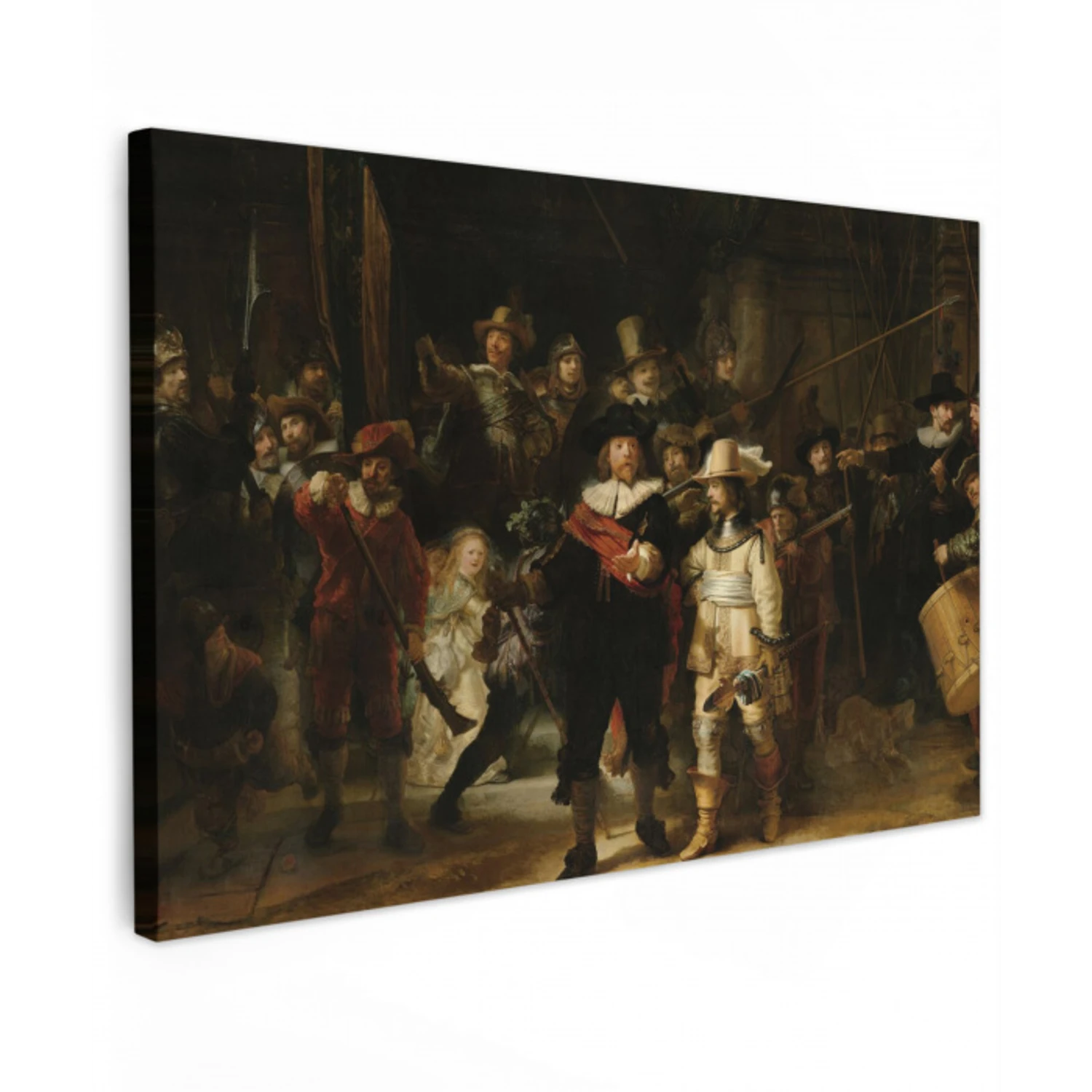 De Nachtwacht - Kunst - Oude meesters - Rembrandt canvas 2cm klein -z3d