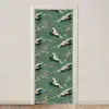 Kersenbloesem - Kraamvogels - Groen deurposter klein 289 -3d_beige