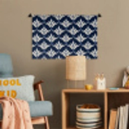 Modern - Ontwerp - Blauw Wandkleed katoen klein 269 -wsfeer4_kind
