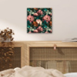 Bloemen - Schilderachtig - Patroon - Roze aluminium wit klein 46 -sfeer3