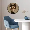 Vrouw - Beige - Bloem - Modern - Portret Fotolijst rond zonder passe partout klein -sfeer2