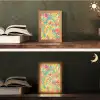 Geel - Roze - Blauw - Retro Light Box met kabel (Tafellamp) klein -sfeer3