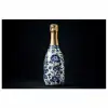Champagne - Bloemen - Goud - Chique poster papier klein -3d