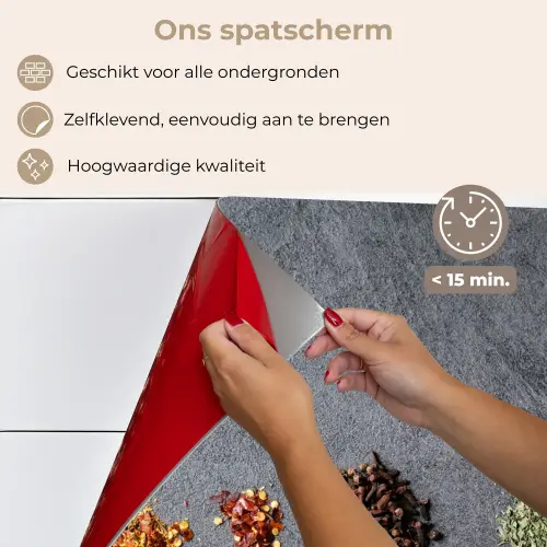 Pollepel - Kruiden - Specerijen - Industrieel keuken achterwand spatscherm klein -spatscherm_NL