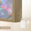 Tulpen - Glazen - Bloemblaadjes - Pasteltinten Light Box met batterij (Wandlamp) middel -USP_websiteoplaadbaarNL
