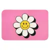 Smiley - Bloem - Roze WCmat klein -3d