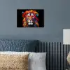 Graffiti - Leeuw - Bril - Zwart poster papier klein -sfeer2