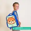 Kawai - Rode panda - Groen Kinderrugzak - Blauw middel -sfeer3_NL