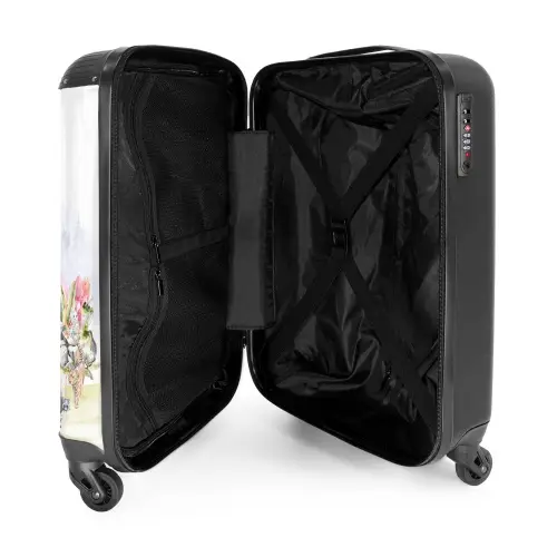 Dierlijke fantasiestad NBS - Handbagage koffer - Kinderen Unisex middel -binnenkant