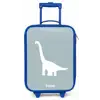 Blauw met Brachiosaurus dino Kinderkoffer - Blauw klein -zz3dotto