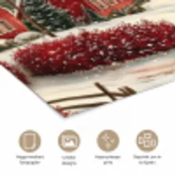 Kerstsfeer - Landelijk - Rood poster papier klein -closeup_NL