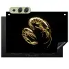 Garnalen - Zwart - Goud - Dieren Inductie beschemer met haakjes klein -3d